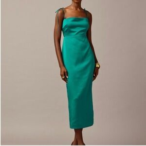 J. Crew Teal Maxi Dress with Spaghetti Straps